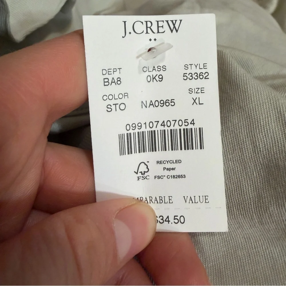 J crew stone Cotton washed jersey tee